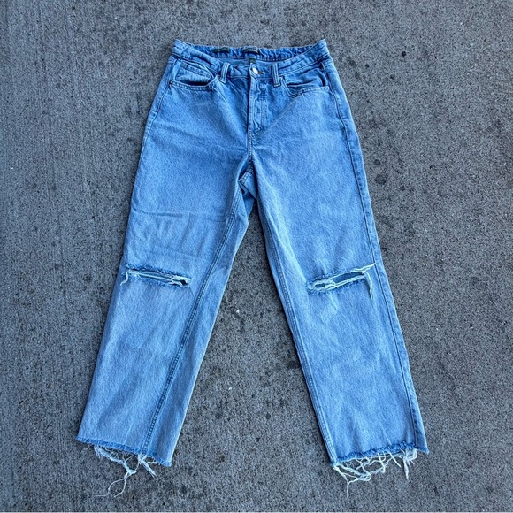 wild fable Denim - Wild Fable High-Rise Straight Leg Light Wash Jeans